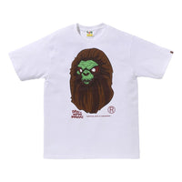 A Bathing Ape Horror Mad Face Tee 'White' 1K70-110-018-WHITE