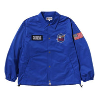 A Bathing Ape Space Ape Relaxed Fit Coach Jacket 'Blue' 1K70-140-008-BLUE