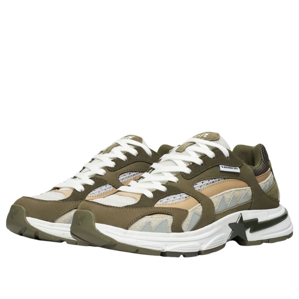 A Bathing Ape Shark Sta #2 'Olivedarb' 1K70-191-315-OLVDARB