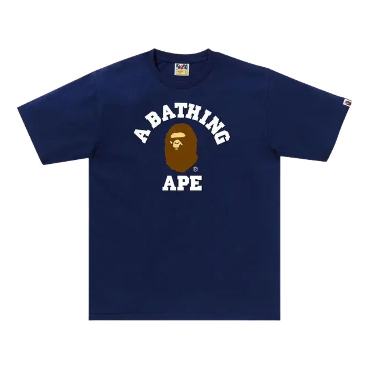 A Bathing Ape College Tee 'Navy'  1K80-110-001