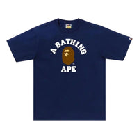 A Bathing Ape College Tee 'Navy'  1K80-110-001
