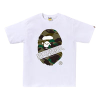 A Bathing Ape 1St Camo Bape Kanji Tee 'White Green' 1K80-110-017-WHXGR