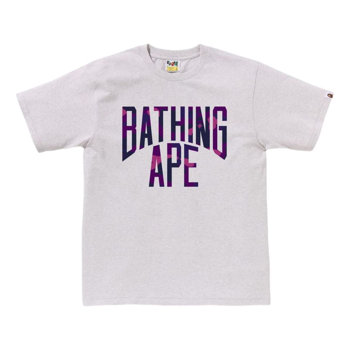 A Bathing Ape Color Camo NYC Logo Tee 'Gray' 1K80-110-023-GRAY