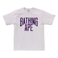 A Bathing Ape Color Camo NYC Logo Tee 'Gray' 1K80-110-023-GRAY