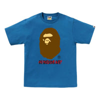 A Bathing Ape Katakana by Bathing Ape Tee 'Blue' 1K80-110-026-BLUE