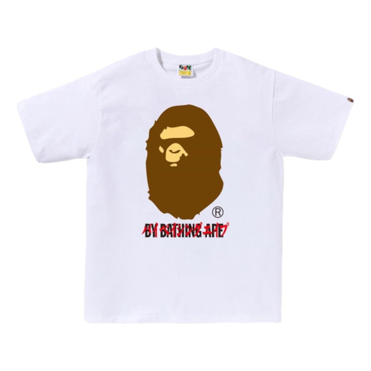A Bathing Ape Katakana by Bathing Ape Tee 'White' 1K80-110-026-WHITE