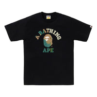 A Bathing Ape Tie Dye College Tee 'Black Beige' 1K80-110-032-BKXBG