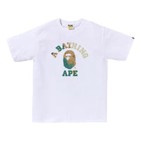 A Bathing Ape Tie Dye College Tee 'White Beige' 1K80-110-032-WHXBG