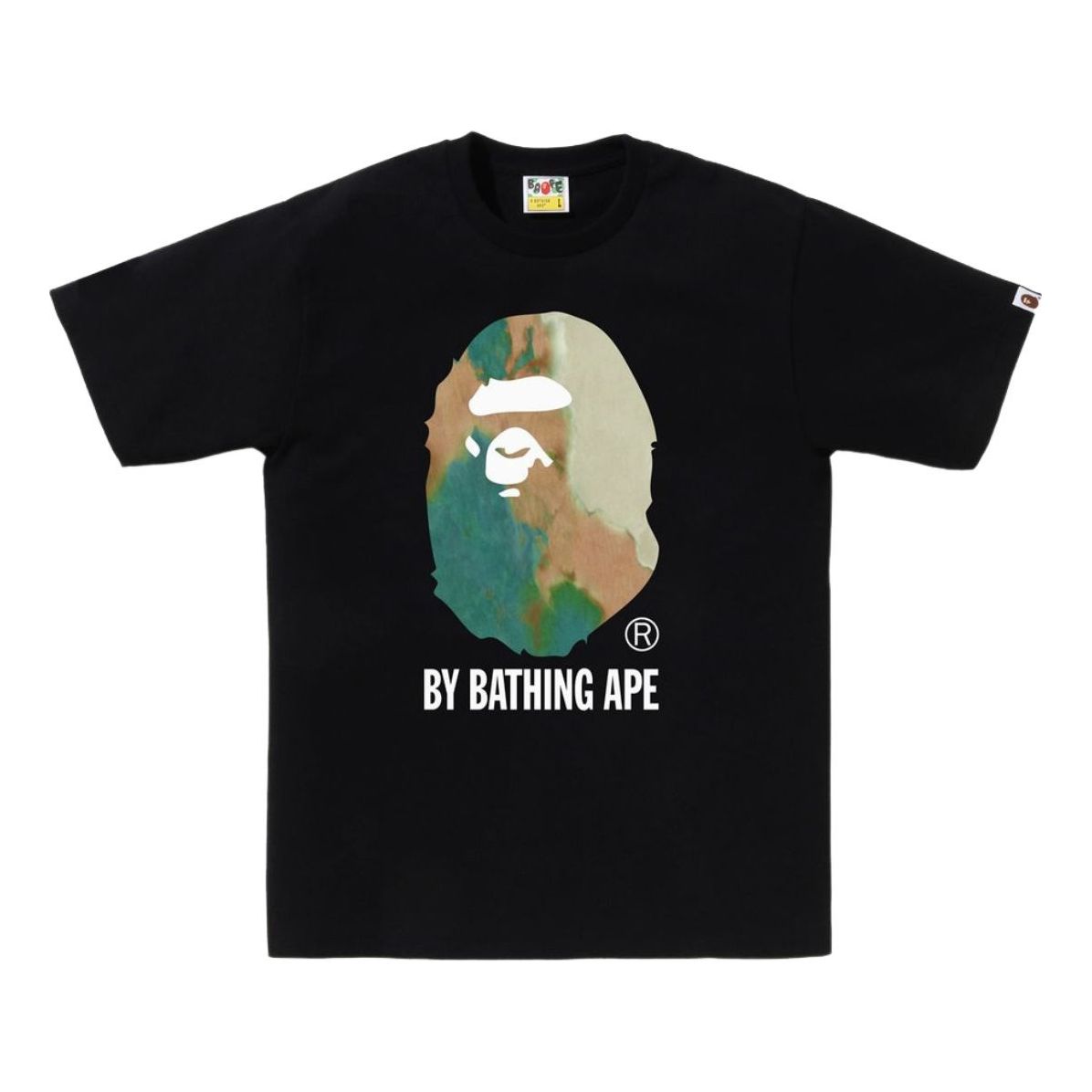 A Bathing Ape Tie Dye by Bathing Ape Tee 'Black Beige' 1K80-110-033-BKXBG