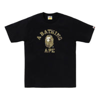 A Bathing Ape Bitmap College Tee 'Black' 1K80-110-039-BLACK