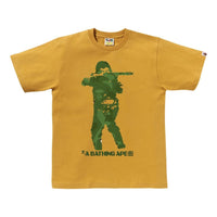 A Bathing Ape Bitmap Soldier Tee 'Yellow' 1K80-110-042-YELLOW