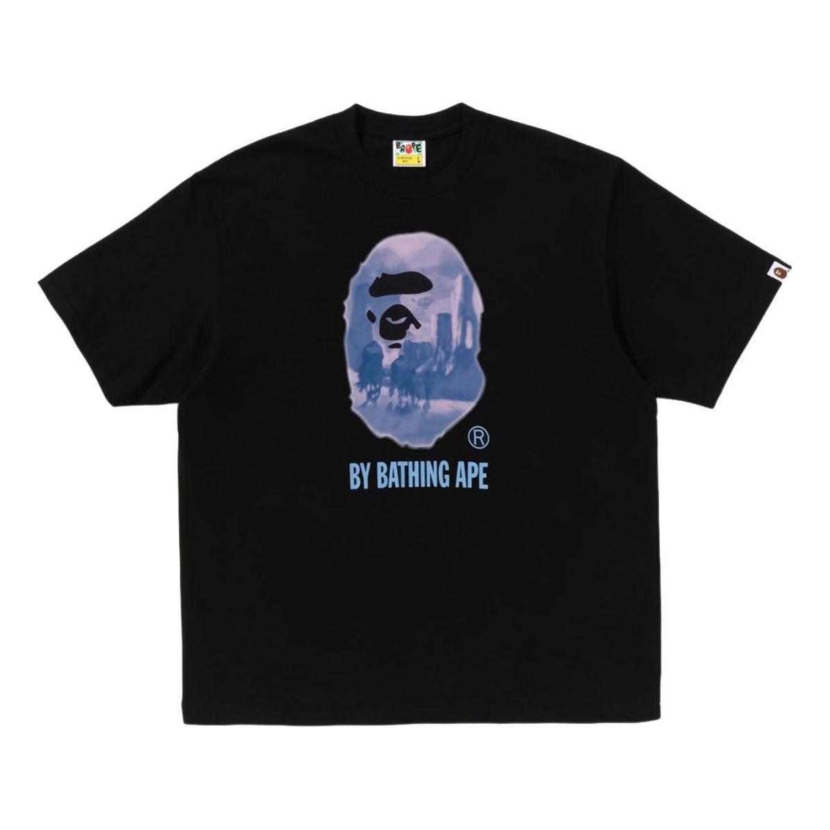 A Bathing Ape Painting by Bathing Ape Relaxed Fit Tee 'Black' 1K80-110-305-BLACK