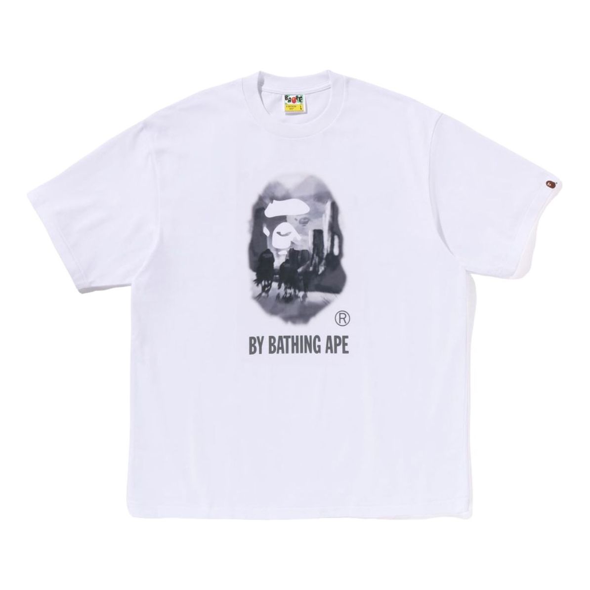 A Bathing Ape Painting by Bathing Ape Relaxed Fit Tee 'White' 1K80-110-305-WHITE