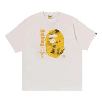 A Bathing Ape Floral Solid Camo Ape Head Relaxed Fit Tee 'Ivory' 1K80-110-315-IVORY