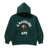 A Bathing Ape College Puffy Relaxed Fit Pullover Hoodie 'Green' 1K80-114-012-GREEN