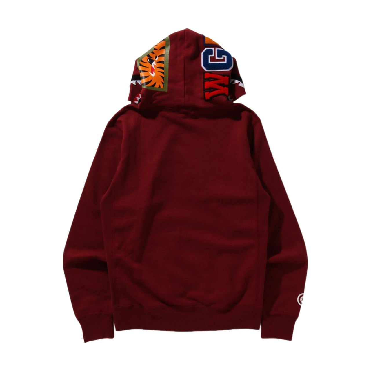 A Bathing Ape Shark Pullover Hoodie 'Burgundy' 1K80-114-013-BURG