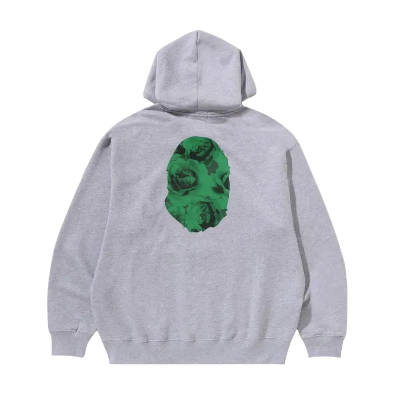 A Bathing Ape Floral Solid Camo Ape Head Relaxed Fit Pullover Hoodie 'Gray' 1K80-114-301-GRAY