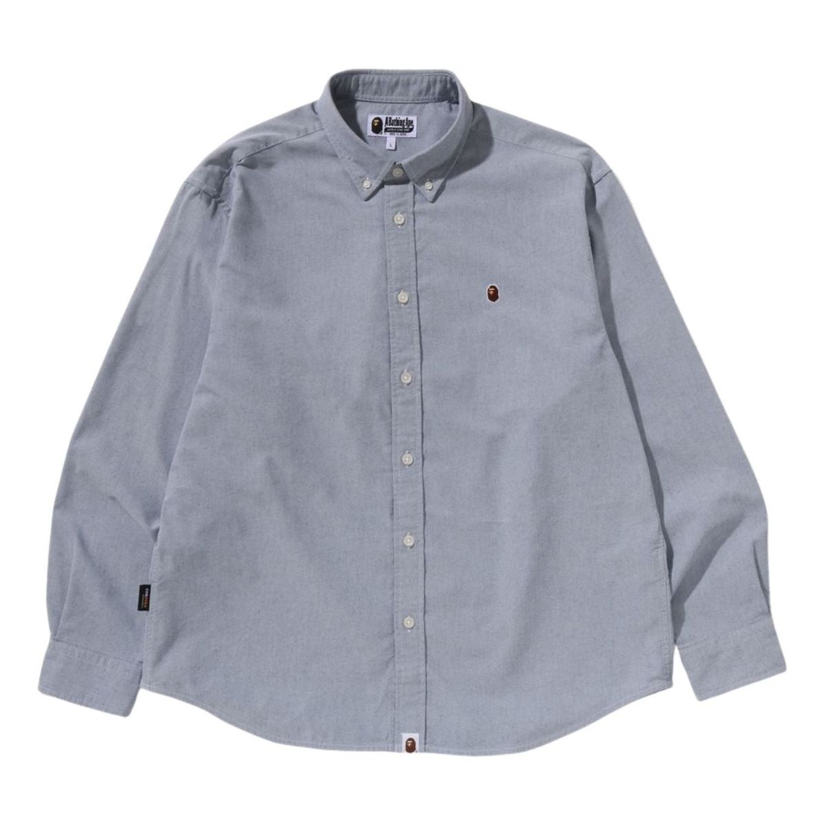 A Bathing Ape One Point Oxford LS Shirt 'Black' 1K80-131-306-BLACK