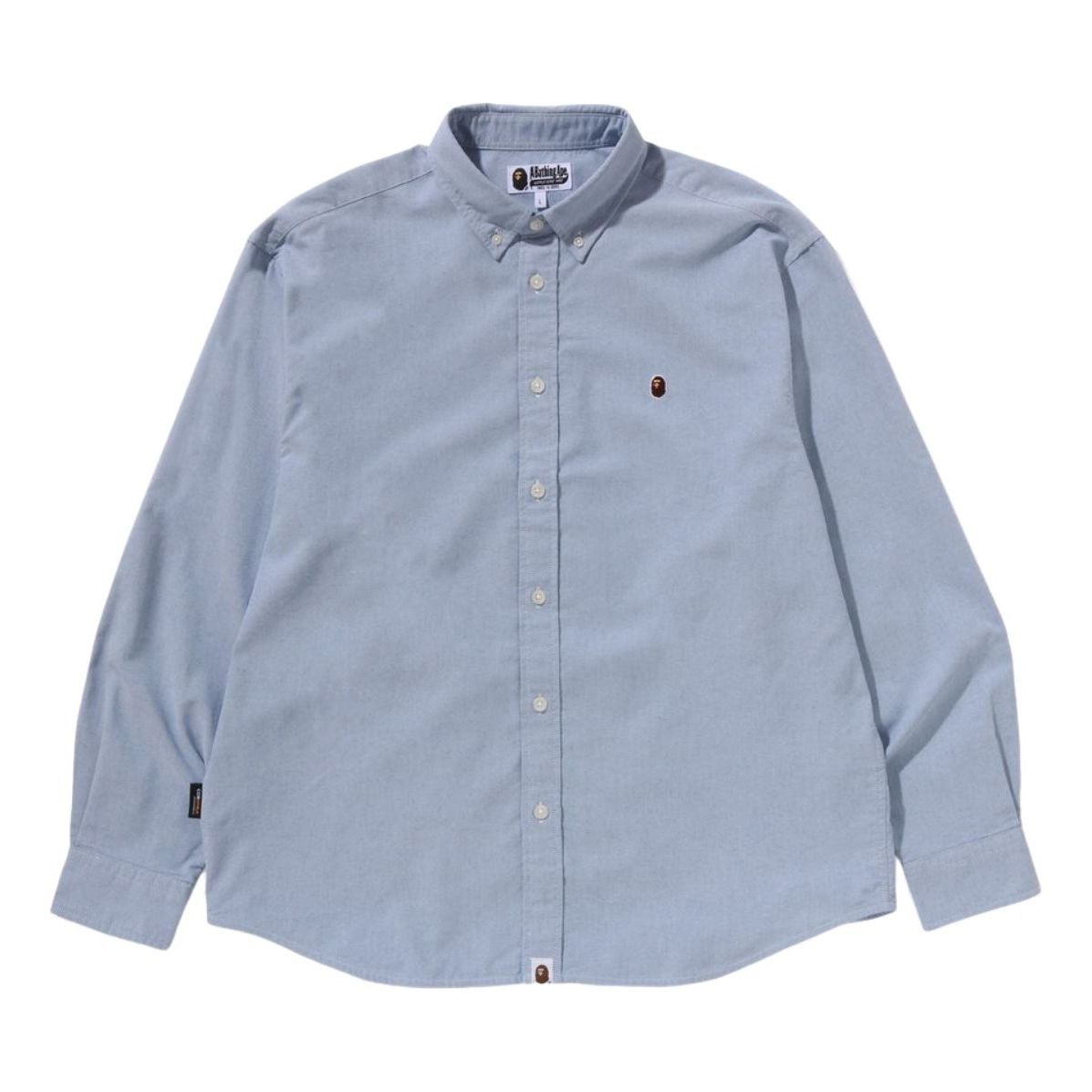 A Bathing Ape One Point Oxford LS Shirt 'Blue' 1K80-131-306-BLUE