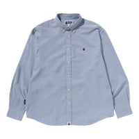 A Bathing Ape One Point Oxford LS Shirt 'Blue' 1K80-131-306-BLUE