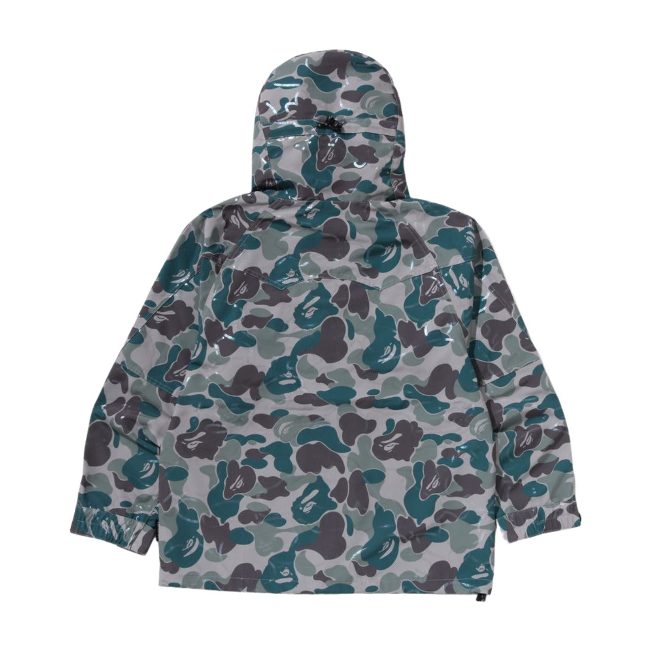 A Bathing Ape Laminated Camo Snowboard Jacket 'Beige' 1K80-140-001-BEIGE