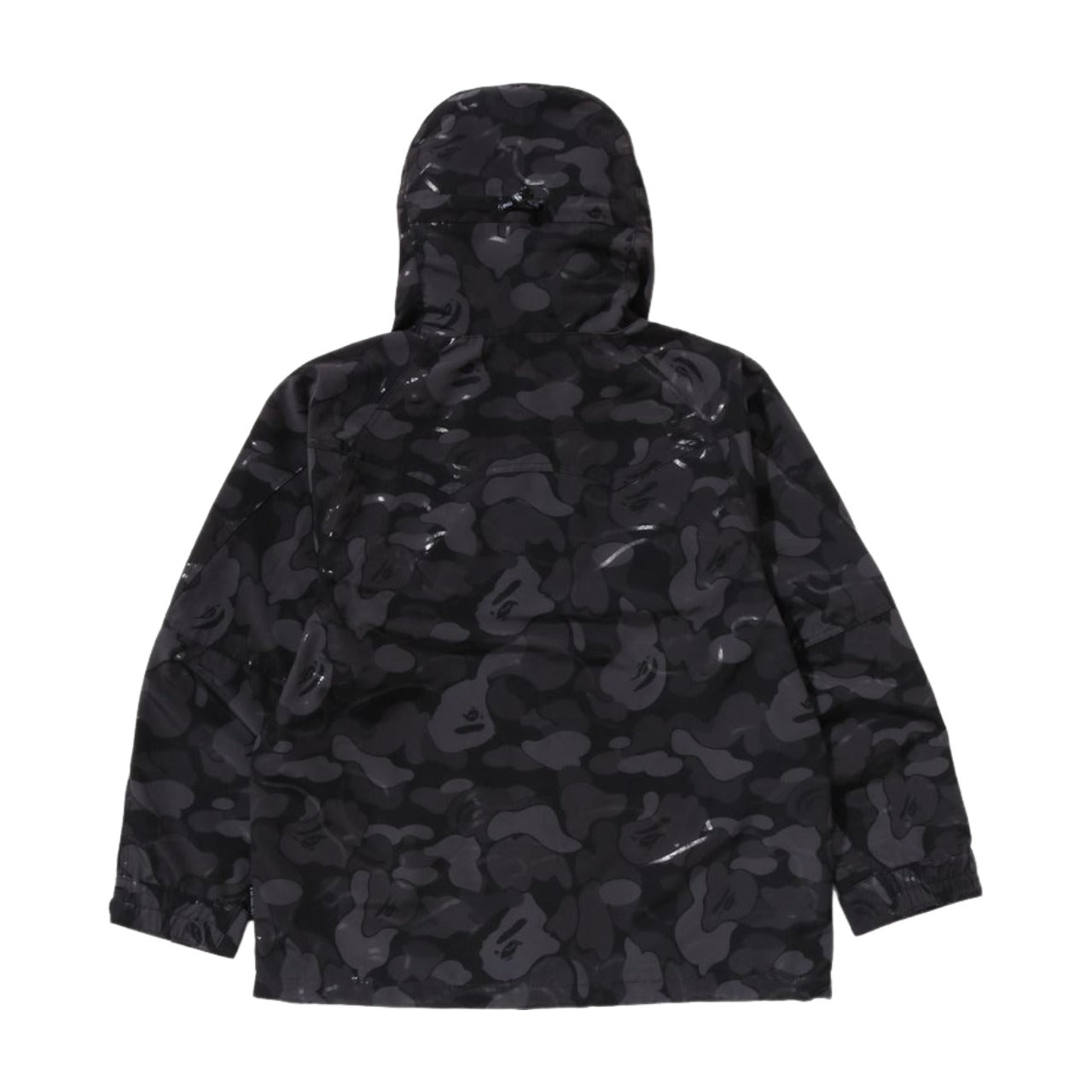 A Bathing Ape Laminated Camo Snowboard Jacket 'Black' 1K80-140-001-BLACK
