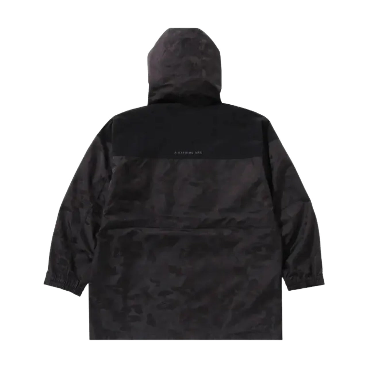 A Bathing Ape Solid Camo Jacquard Long Coat 'Black' 1K80-140-011
