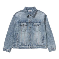 A Bathing Ape Line Camo Jacquard 13OZ Denim Jacket 'Light Indigo' 1K80-140-326-LIGHTINDI