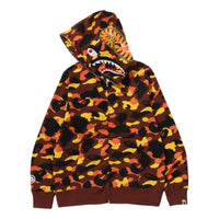 A Bathing Ape 1ST Camo Shark Full Zip Hoodie 'Orange' 1L80-115-007-ORANGE