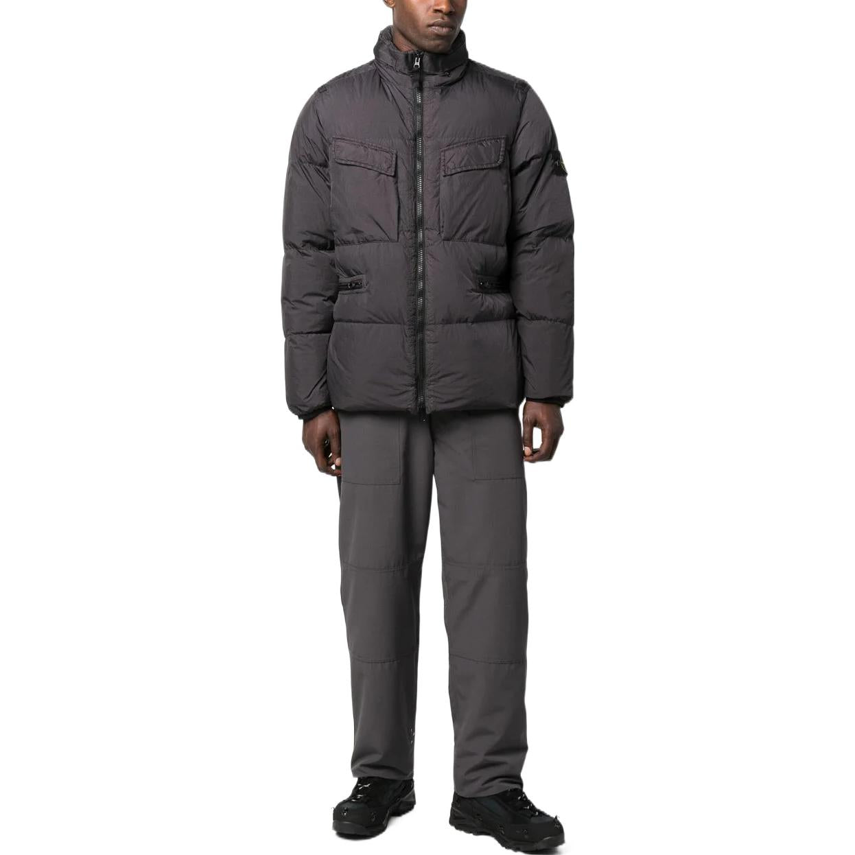 STONE ISLAND Crinkle Reps Down Jacket 'Black' 771540123-V0065