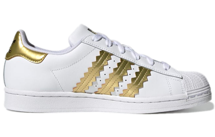 (WMNS) adidas Superstar 'White Matte Gold' H03915