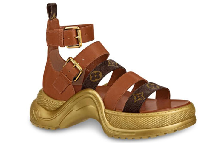 (WMNS) LOUIS VUITTON LV Archlight 'GoldBrown' 1A58C9