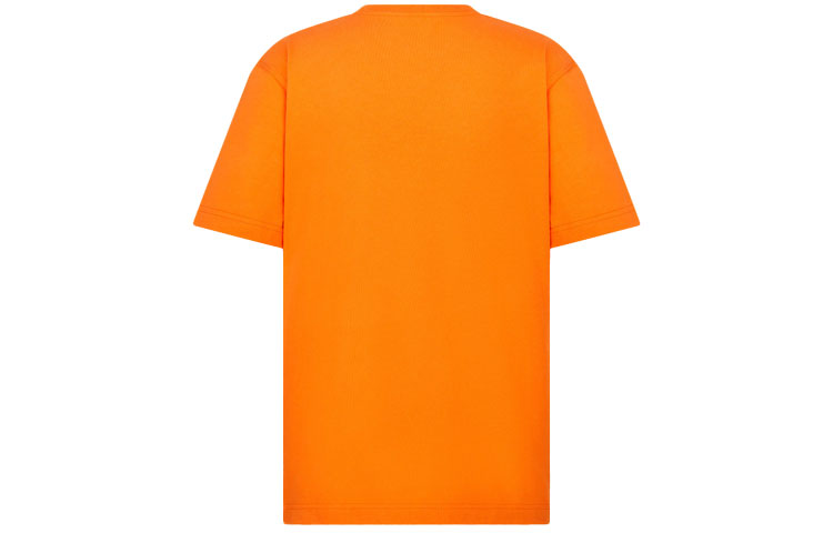 Men's DIOR FW21 Casual Logo Short Sleeve Orange 943J605A0554-C242