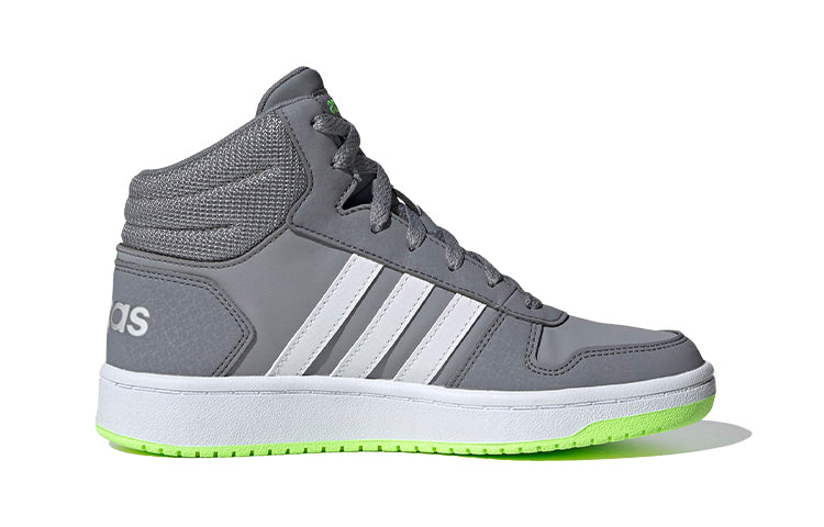 (TD) adidas adidas Hoops 2.0 Mid 'Grey White Green' EG1987