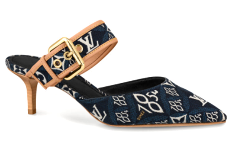 (WMNS) LOUIS VUITTON LV Since 1854 Sofia Flat Heels 'Navy' 1A8NWG