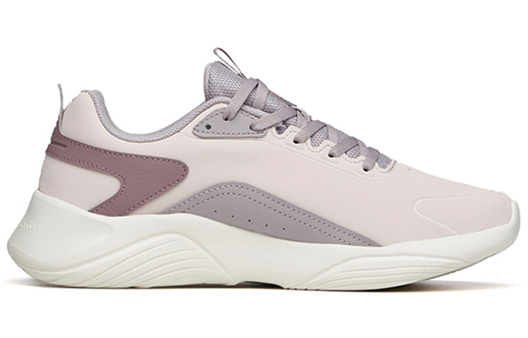 (WMNS) ANTA Running Series Sneakers Leather 'Ash Purple' 122215571-6