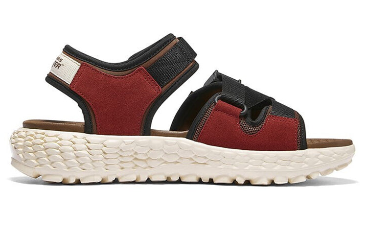 Skechers Monster Velcro Functional Outdoor Open Toe Flat Heel Sports Brown Sandals 237296-BRMT