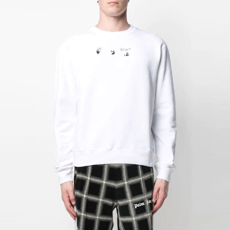 Off-White SS21 Printing Long Sleeves Version White OMBA025S21FLE0070110
