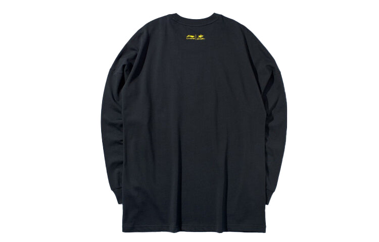 Li-Ning David Graffiti Crossover Loose Long Sleeves Black AHSP553-2