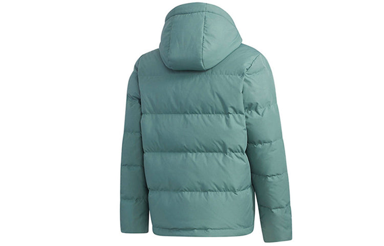 adidas neo Athleisure Casual Sports hooded protection against cold Stay Warm Down Jacket Green GJ8969