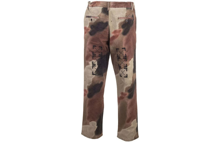 Off-White Fw20 Camo Stencil Trousers OMCA138E20FAB0016001