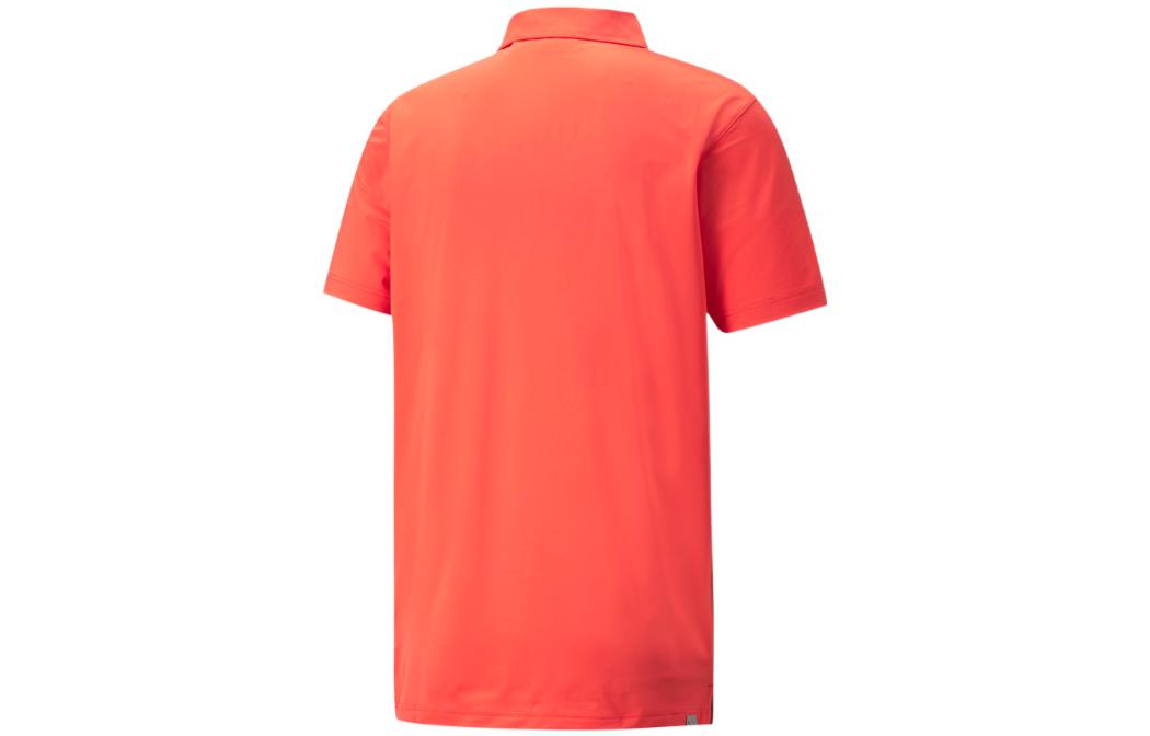 PUMA Mattr Striper Golf Polo Shirt 'Orange' 532977-03