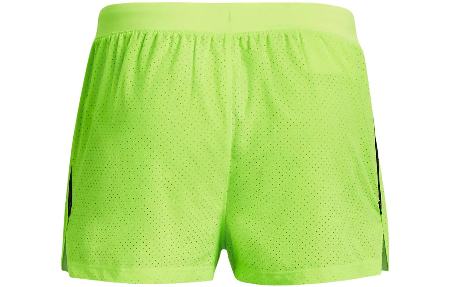 Under Armour Launch Split 3 inch Running Shorts 'Neon Green' 1377813-369