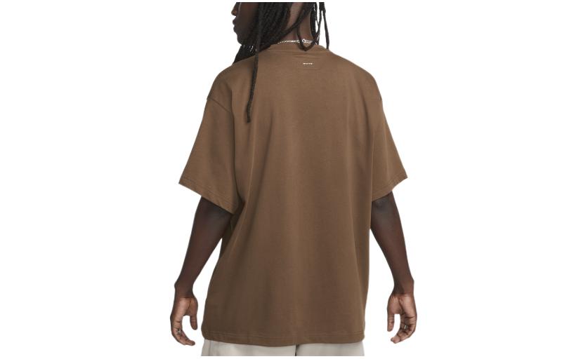 Nike Check Logo T-Shirt 'Cocoa' FB2736-259