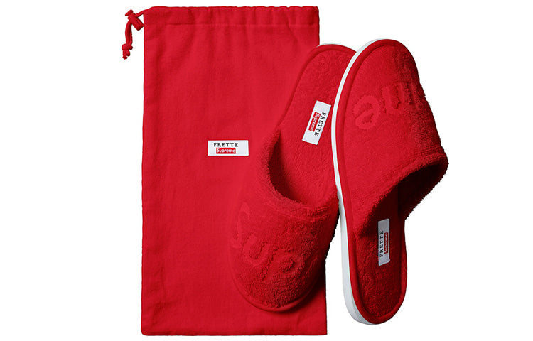 Supreme SS19 x Frette Slippers 'Red' SUP-SS19-10438