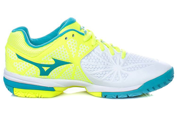 Mizuno Alphabounce Lightweight Wear-resistant White Blue Yellow 61GA167125