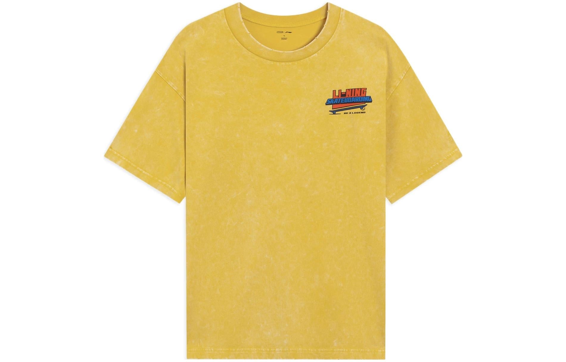 Li-Ning x MARVEL Spider Man Comic Graphic T-shirt 'Yellow' AHSSB93-2