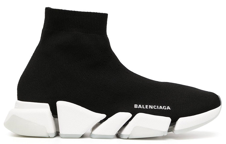 Balenciaga Speed 2.0 Trainers 'Rib-Knit Black' 654020W2DI21091