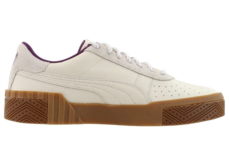 (WMNS) PUMA Cali Board Shoes White/Brown/Purple 372128-01