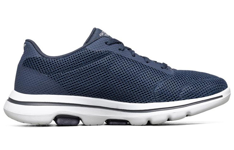 (WMNS) Skechers Go Walk 5 Running Shoes Blue/White 15902-NVW
